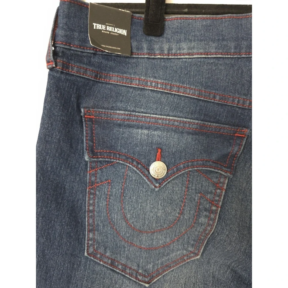 True Religion‎ Ricky SN Flap Straight Style 700872 Dark Fir Balsam Wash Sz 36x34